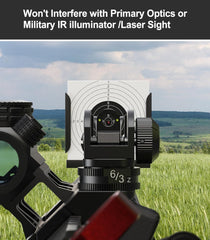 Feyachi 45 Degree Offset Iron Scopes Flip Up Fiber Optics BUIS Rapid Transition Backup Front and Rear Iron Scope Set feyachi Default Title Default Title-