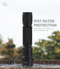 Feyachi 1500 Lumen LED Tactical Flashlight Rechargeable IPX7 Protection 4 Modes Weapon Light Picatinny Rail Flashlight Included with Pressure Switch（Molk-FL34） feyachi Default Title Default Title-