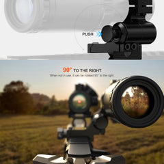 Feyachi M57 1.5X - 5X Magnifier Combo Kit with RS-23 Red Dot Sight, 1 x 22mm Red Dot Scope & Magnifier Built-in Flip Mount Combo feyachi Default Title Default Title-