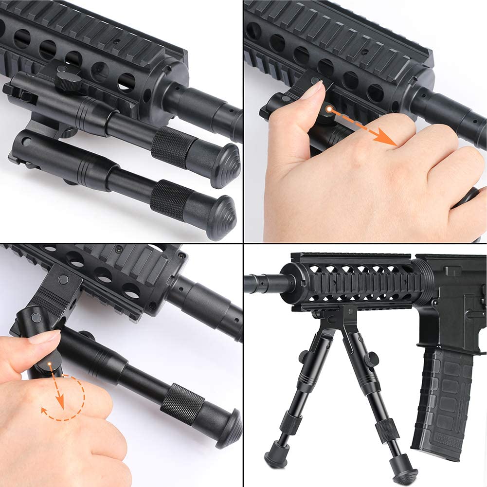 Feyachi RB5010 Rifle Bipod - Tactical Adjustable Mount Combo