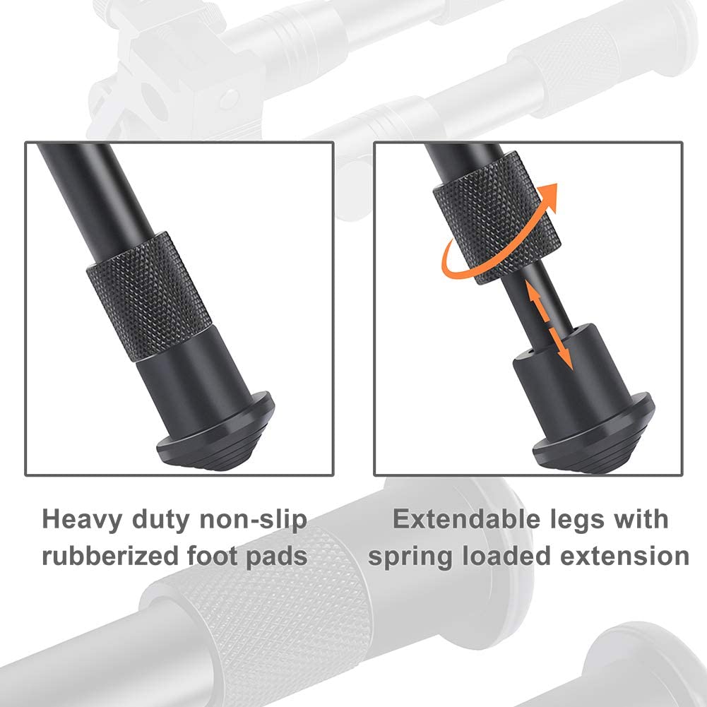 Feyachi RB5010 Rifle Bipod - Tactical Adjustable Mount Combo