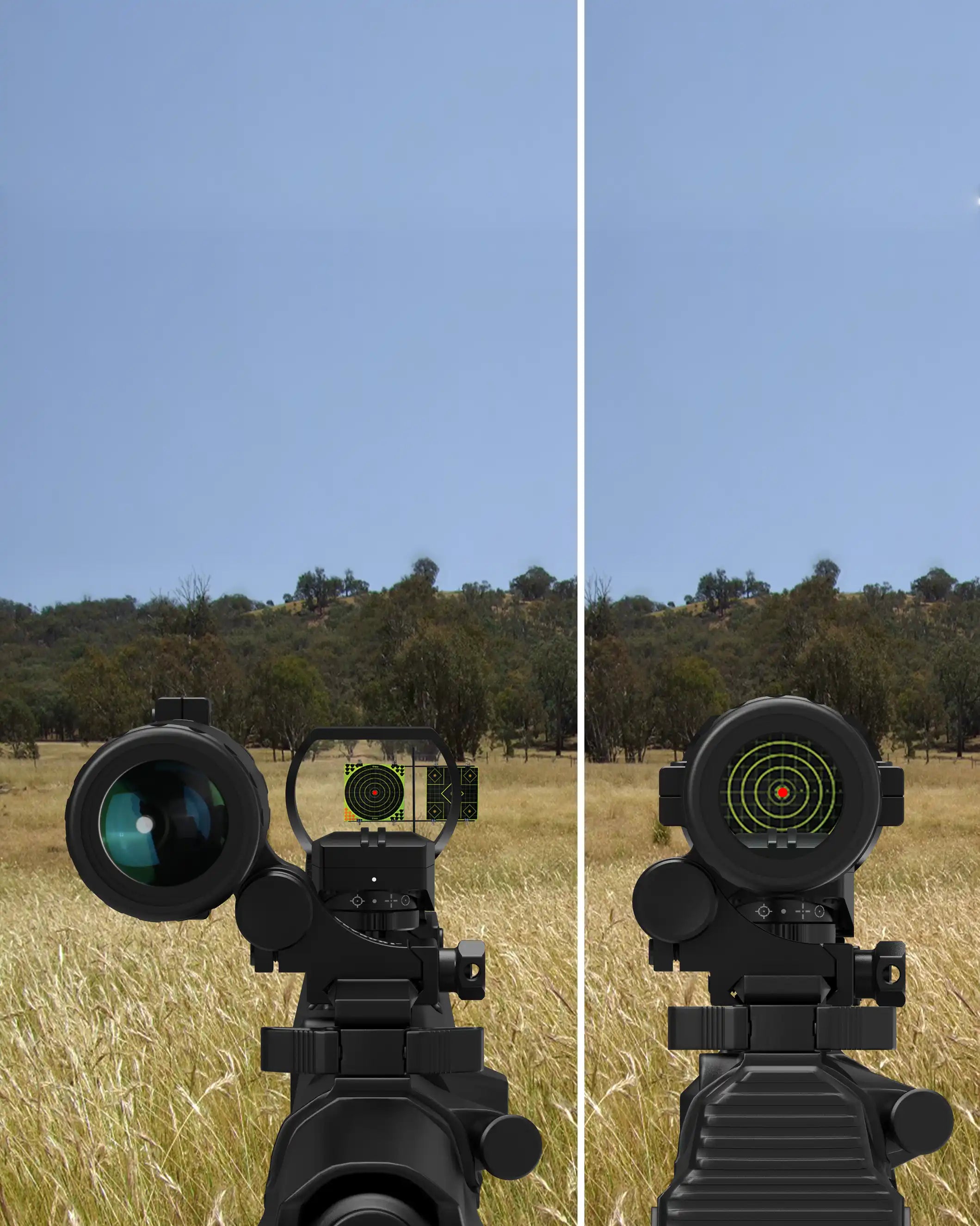 Feyachi M37&RS-30 Red Dot Magnifier Combo - Reflex Sight & Flip Mount（new）